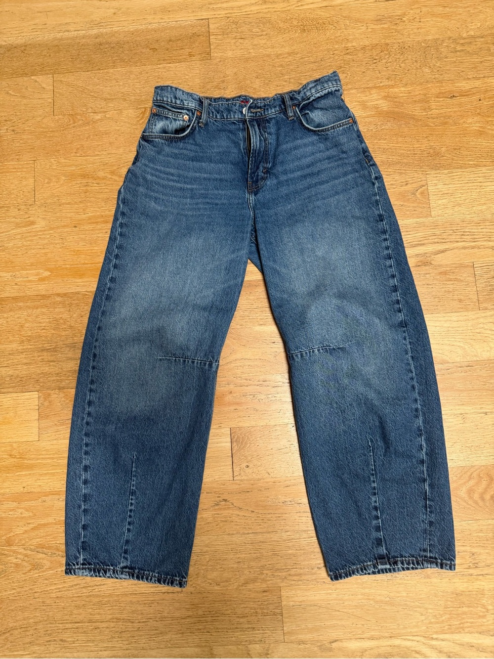 Classic Women’s Blue Jeans - Wide Leg Barrel